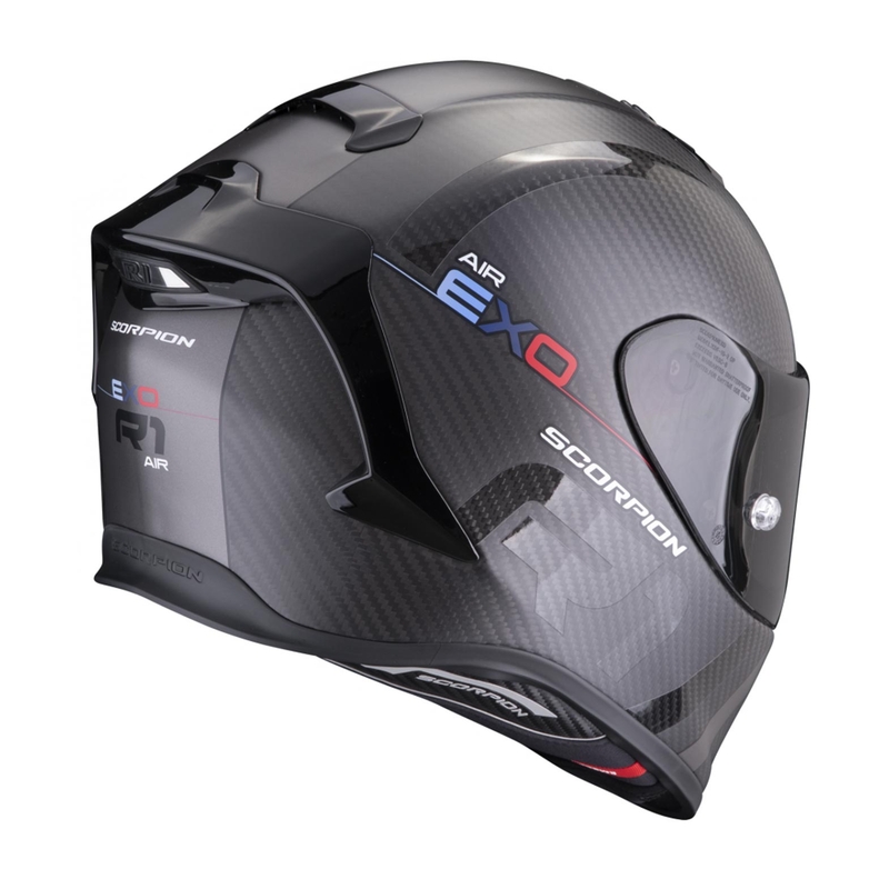 Integroitu kypärä Scorpion EXO-R1 EVO Carbon Air MG musta-hopea