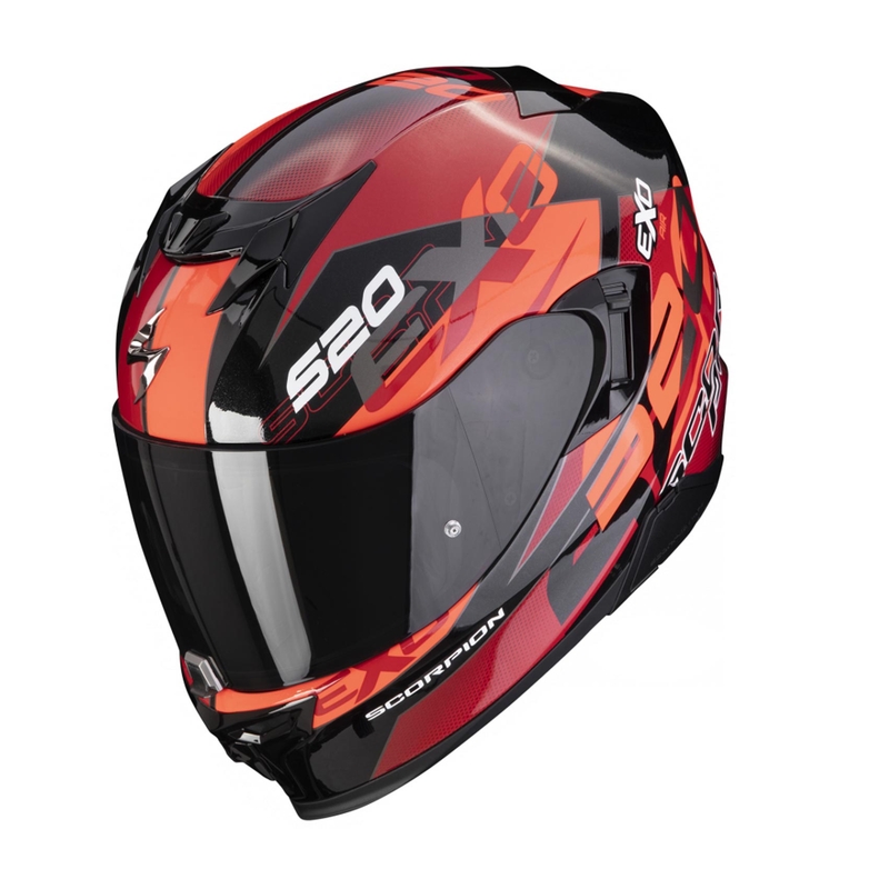 Integrální přilba na motorku Scorpion EXO-520 EVO Air Cover metalická černo-červená