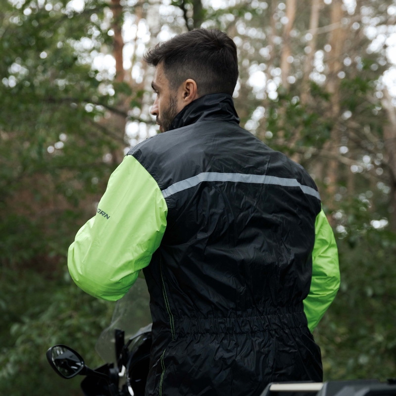 Rebelhorn Rain fluo keltainen moottoripyörä sadetakki