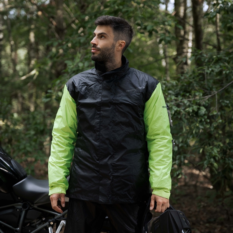 Rebelhorn Rain fluo keltainen moottoripyörä sadetakki