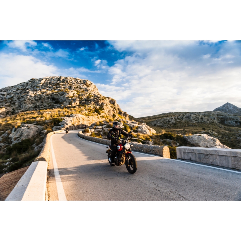 Rebelhorn Borg musta-tummanharmaa-fluo-keltainen moottoripyörätakki