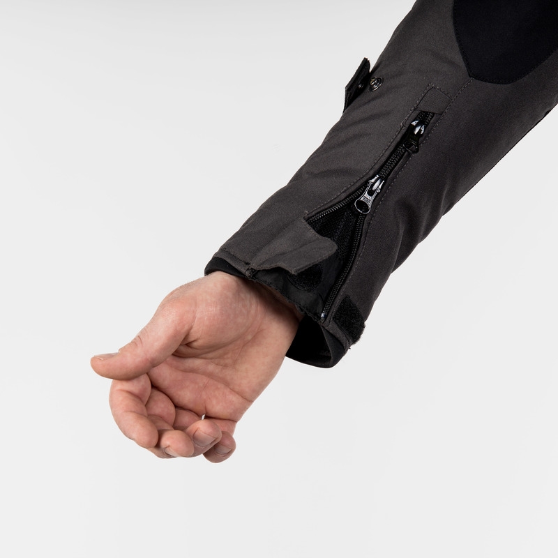 Rebelhorn Borg musta-tummanharmaa-fluo-keltainen moottoripyörätakki