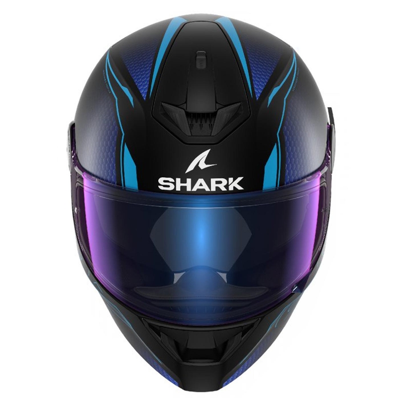 Integrální přilba na motorku SHARK D-SKWAL 2 Cadium černo-modro-fialová matná