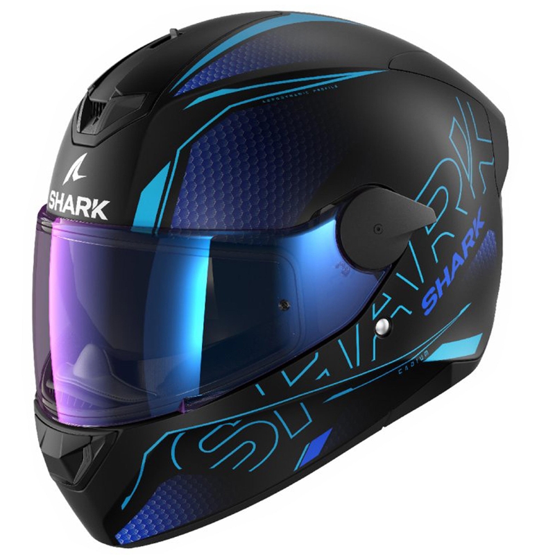 Integrální přilba na motorku SHARK D-SKWAL 2 Cadium černo-modro-fialová matná