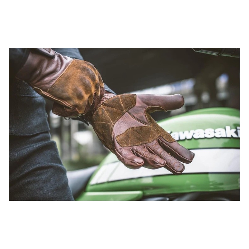 Fuel Rodeo Moottoripyöräilykäsineet Ruskea