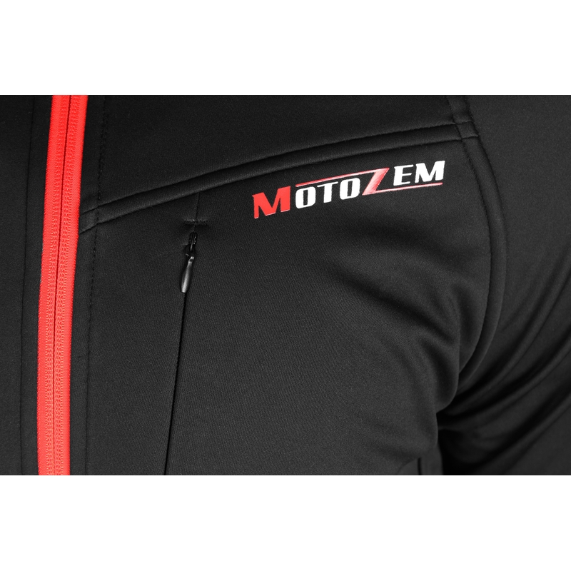 Softshell-takki MotoZem Racing Team musta-punainen
