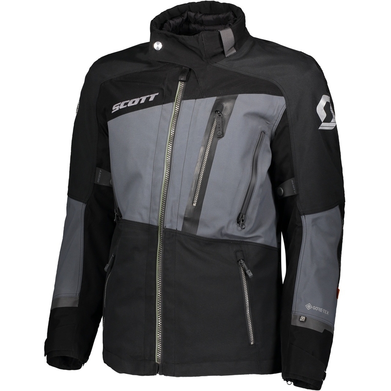 Moottoripyörätakki SCOTT Priority GTX musta-harmaa