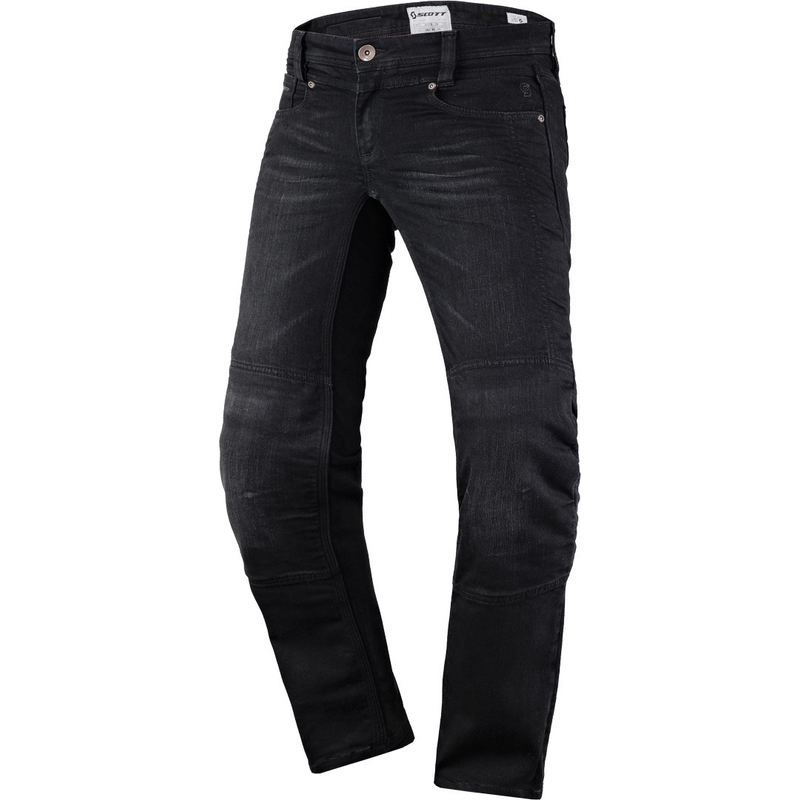 Naisten SCOTT Denim Stretch moottoripyöräfarkut Musta