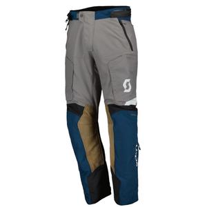 Moottoripyöräilyhousut SCOTT Dualraid Dryo siniharmaa alennusmyynti