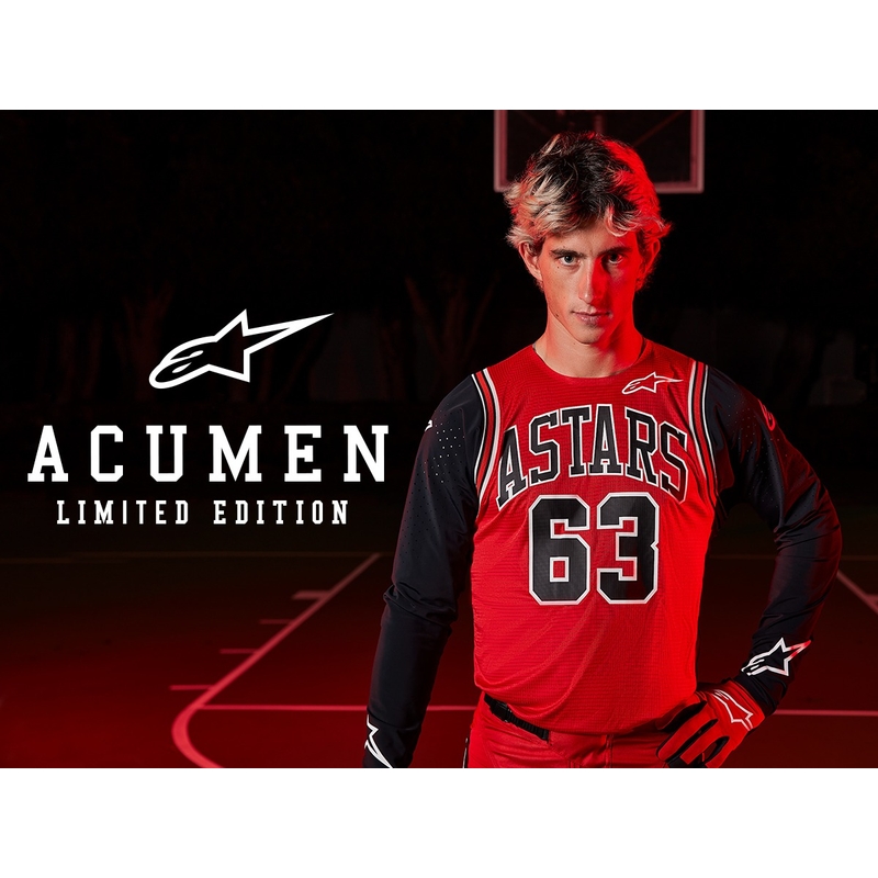 Dětský motokrosový dres Alpinestars Racer Acumen limitovaná edice červeno-černo-bílý
