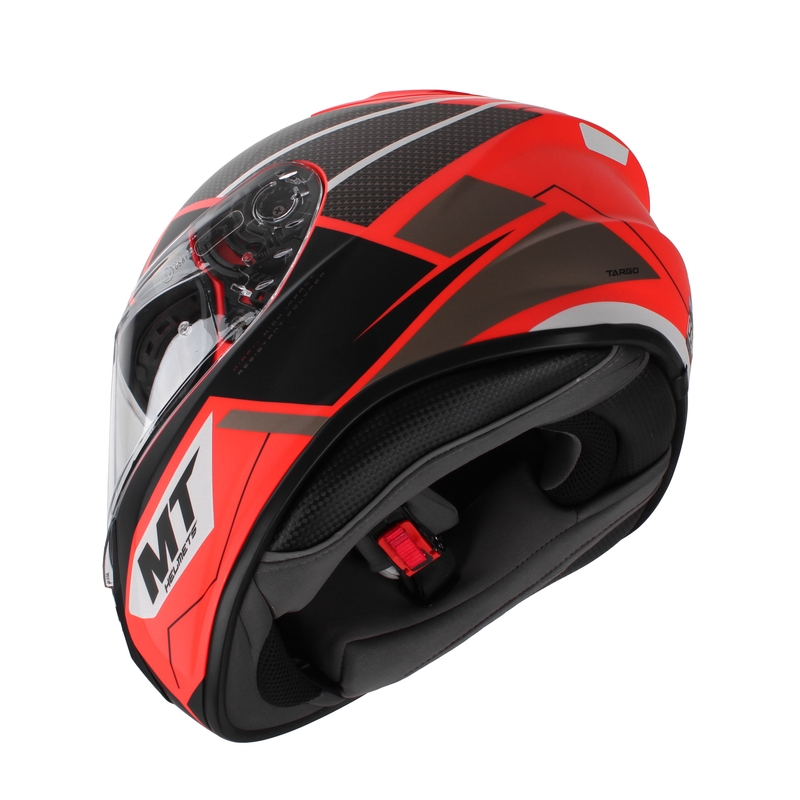 Integrální přilba na motorku MT Targo Podium D5 červeno-černá výprodej
