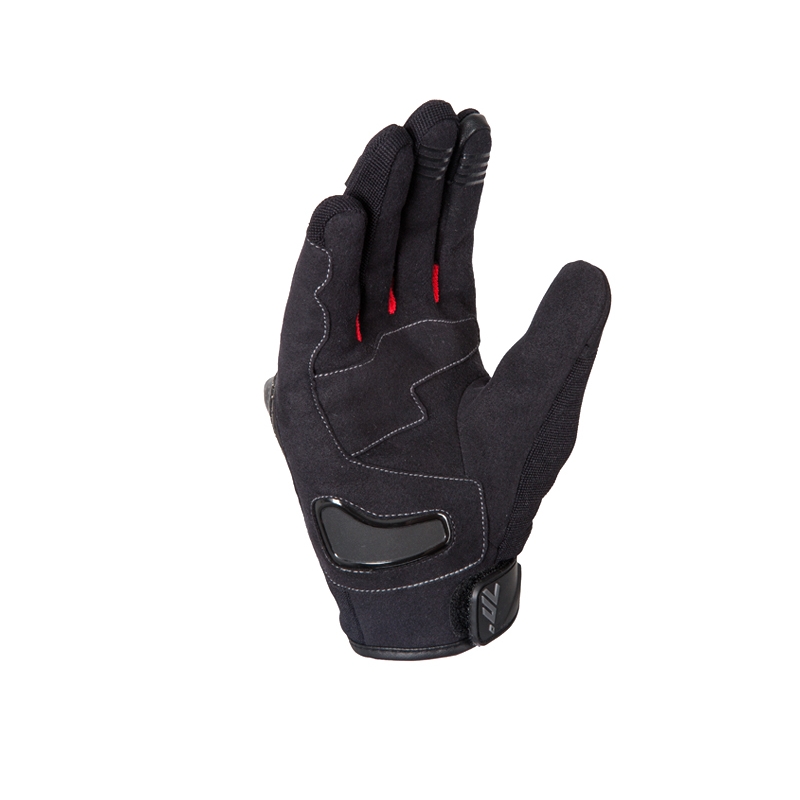 Moottoripyöräkäsineet SEVENTY DEGREES SD-N14 musta-punainen