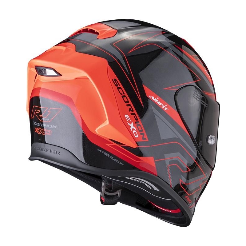 Integrální přilba na motorku Scorpion EXO-R1 EVO Air Gaz černo-červená