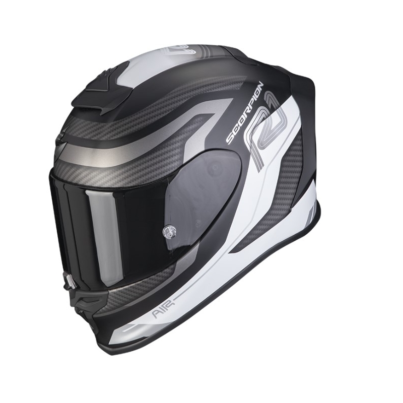 Integrální přilba na motorku SCORPION EXO-R1 AIR VATIS černo-bílá