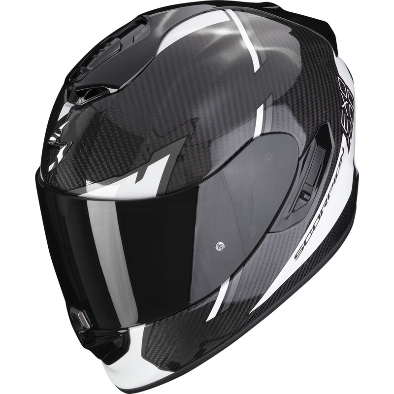 Integrální přilba Scorpion EXO-1400 EVO Carbon Air Kendal černo-bílá