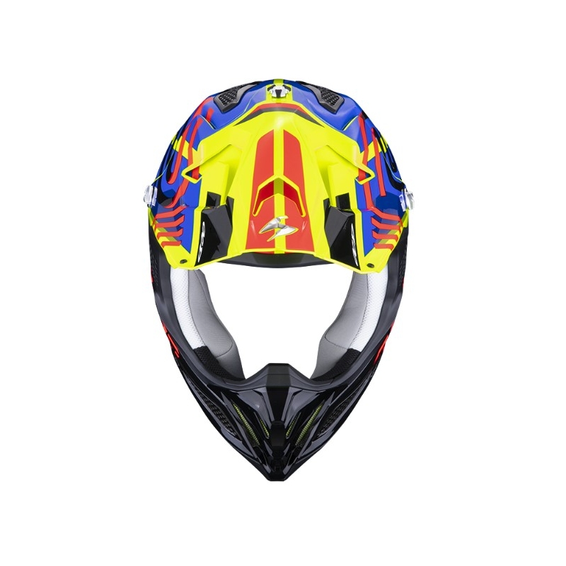 Motocross kypärä Scorpion VX-22 Air Neox musta-punainen-sininen-fluo keltainen