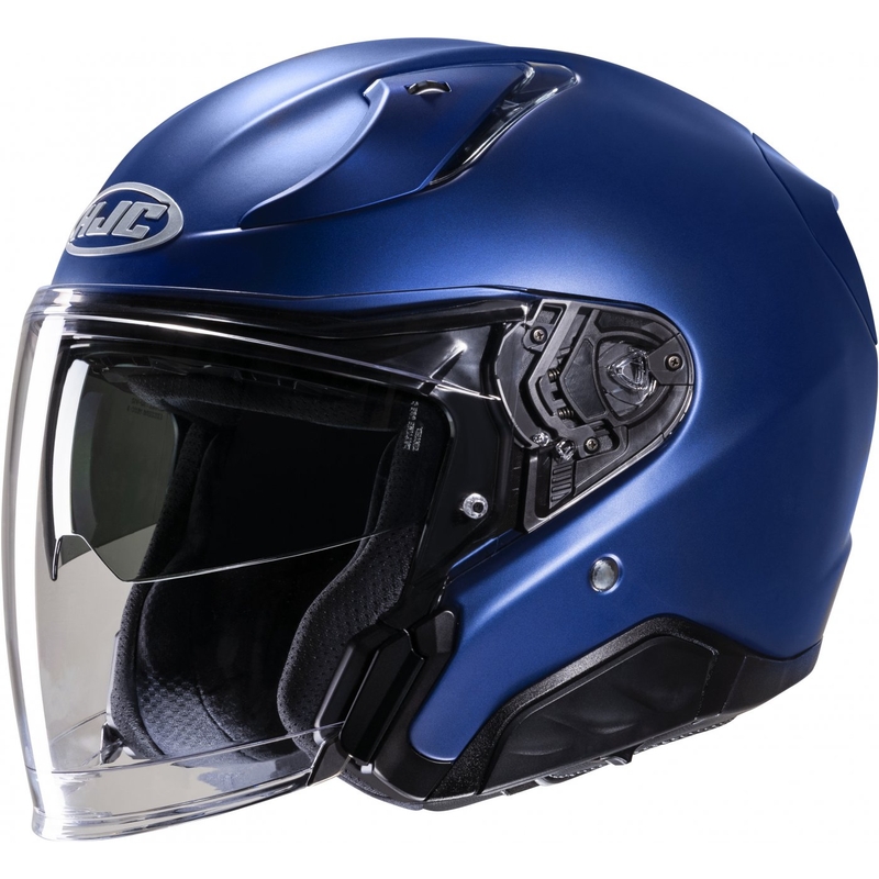 Avoin moottoripyöräilykypärä HJC RPHA 31 Solid semi flat metallic sininen
