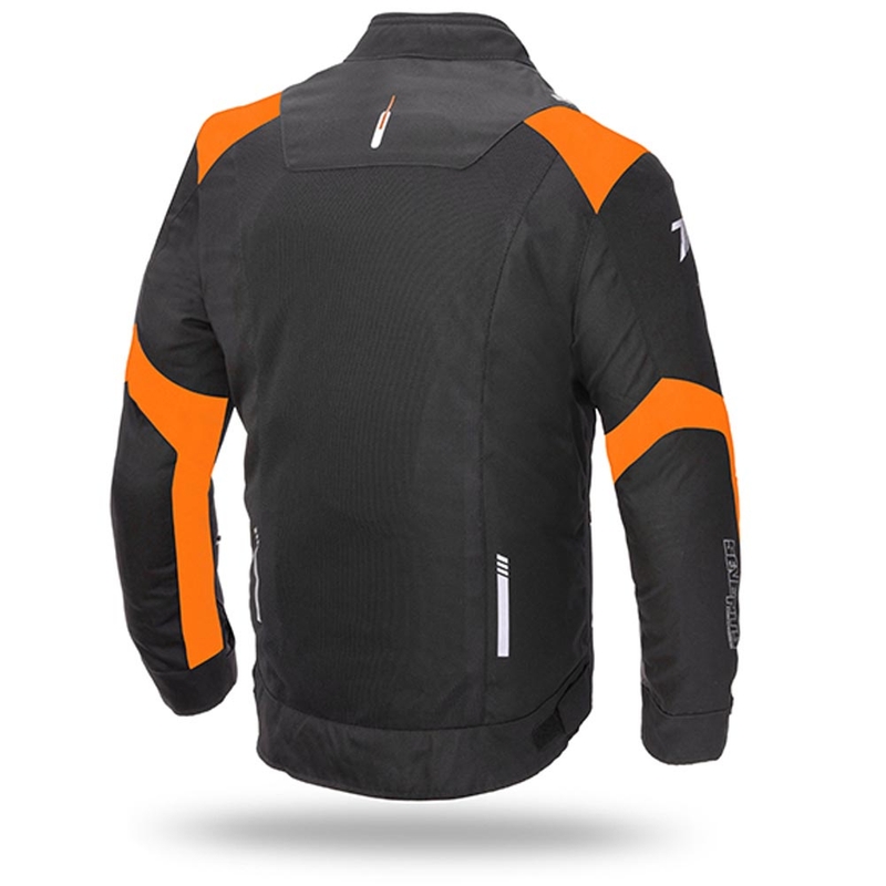 Bunda na motorku SEVENTY DEGREES SD-JR52 černo-oranžová výprodej