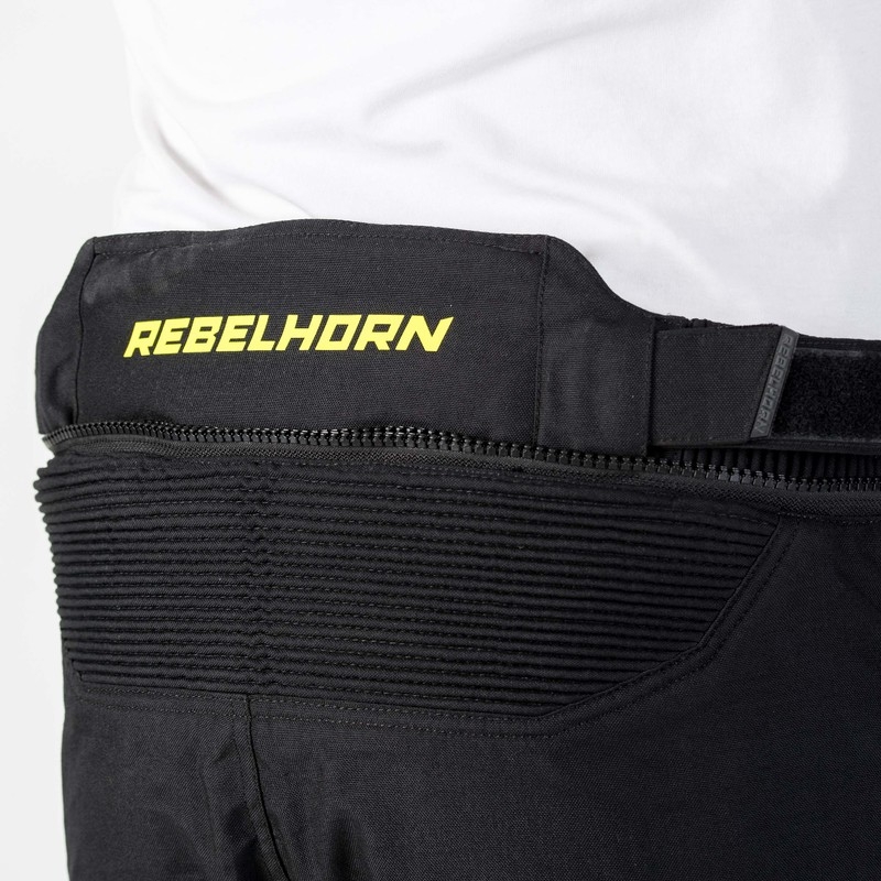 Rebelhorn Patrol Harmaa-Musta-Fluo Keltaiset Moottoripyöräilyhousut alennusmyynti