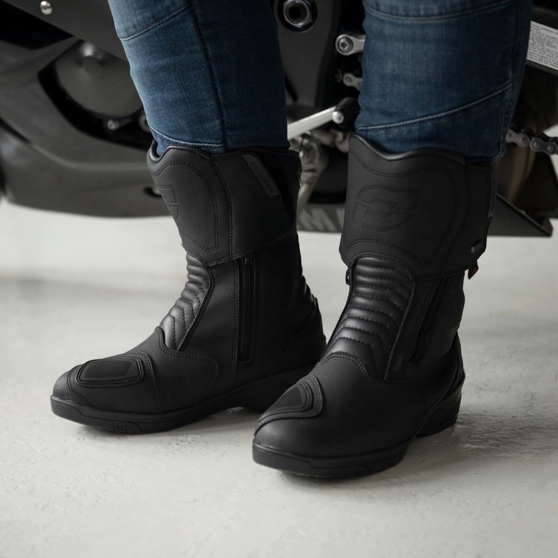 Naisten Ozone Rapid Black Matte Moottoripyöräsaappaat