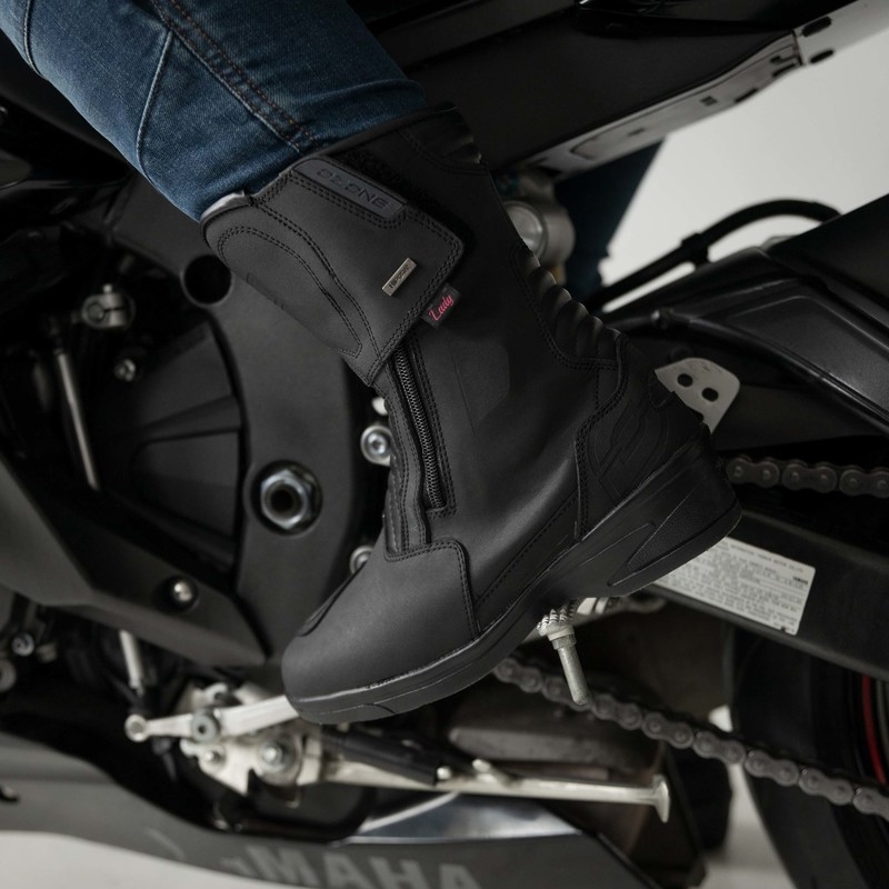 Naisten Ozone Rapid Black Matte Moottoripyöräsaappaat