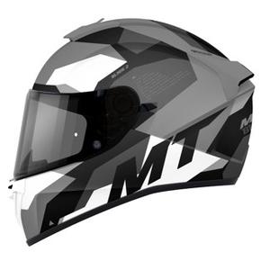 MT Blade 2 SV Fade B0 musta-harmaa-valkoinen integroitu moottoripyöräilykypärä