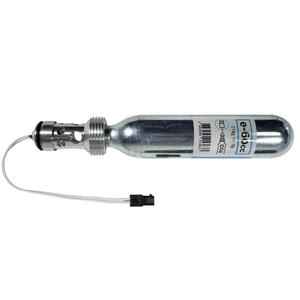 Pyro-pommi, jossa on E-60 cc-lukko HELITE-elektronisia turvatyynyjä varten.