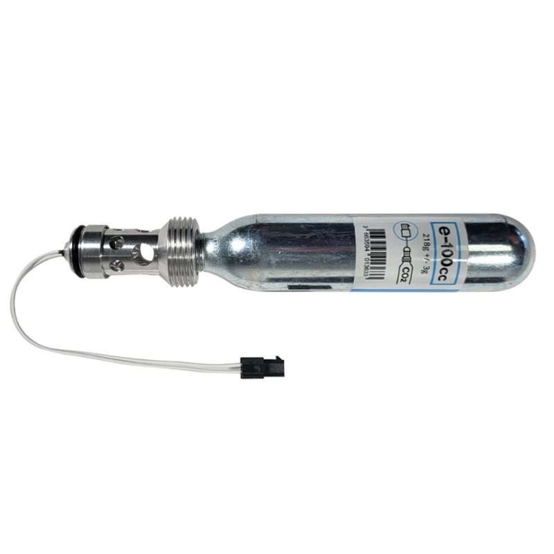 Pyro-pommi, jossa on lukko E-100 cc HELITE-elektronisille turvatyynyille.