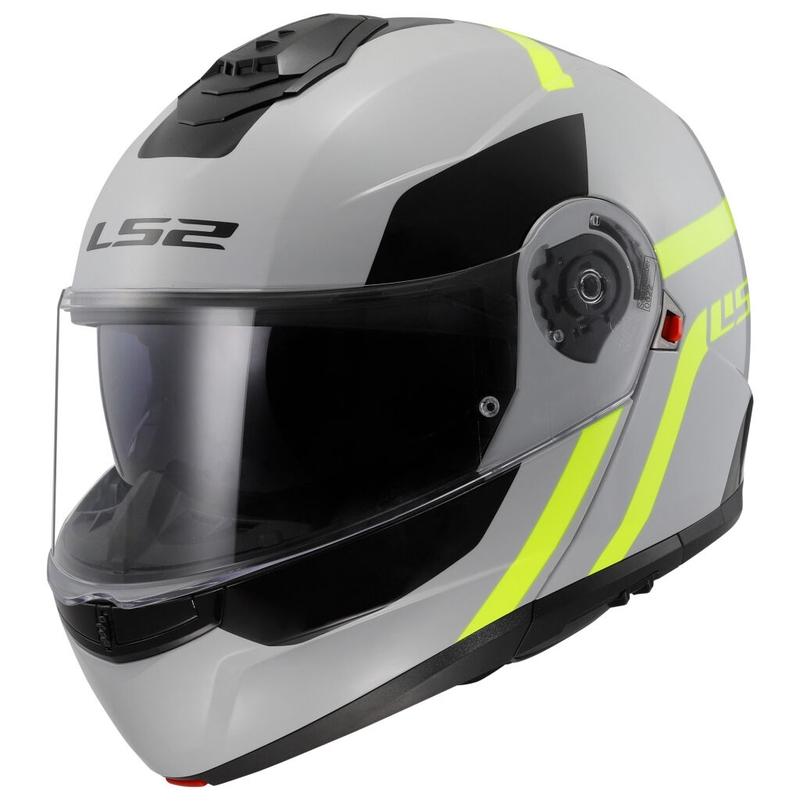 Vyklápěcí přilba LS2 FF908 Strobe II Autox šedo-fluo žlutá