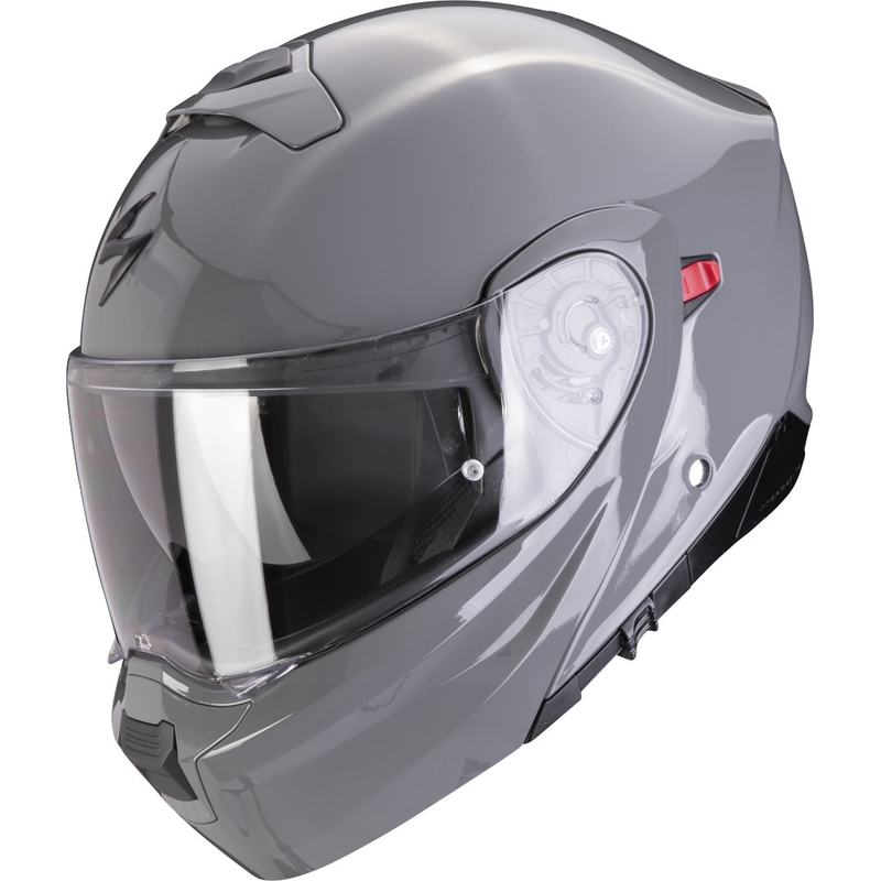Flip-up moottoripyöräilykypärä Scorpion EXO-930 EVO Solid harmaa
