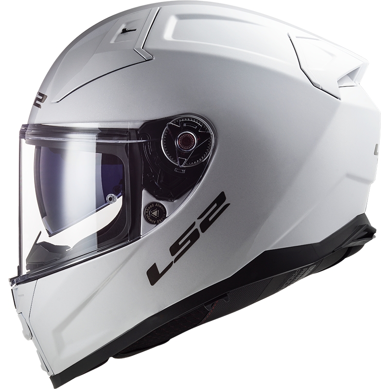 LS2 FF811 Vector II Solid White Integral moottoripyöräilykypärä