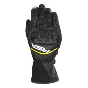 Moottoripyöräilykäsineet RSA Airvent 2 musta-valkoinen-fluo-keltainen