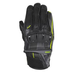 Moottoripyöräkäsineet RSA Sprint musta-fluokokeltainen