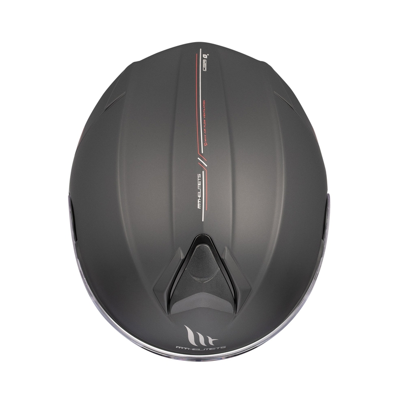 MT Genesis SV Solid A1 musta matta flip-up moottoripyöräilykypärä