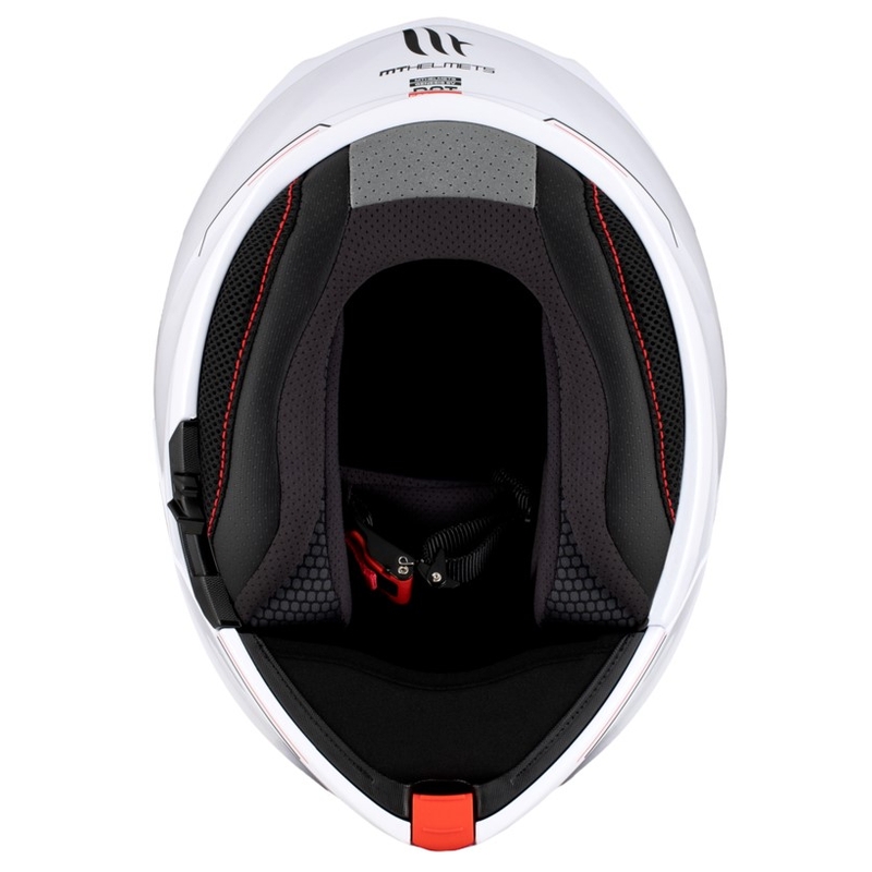 MT Genesis SV Solid A0 moottoripyöräilykypärä valkoinen kiiltävä valkoinen kiiltävä