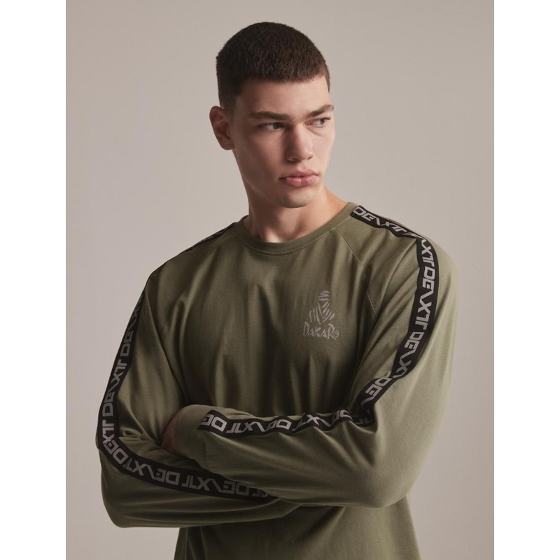 Pitkähihainen T-paita DAKAR DKR LG STRAP khaki