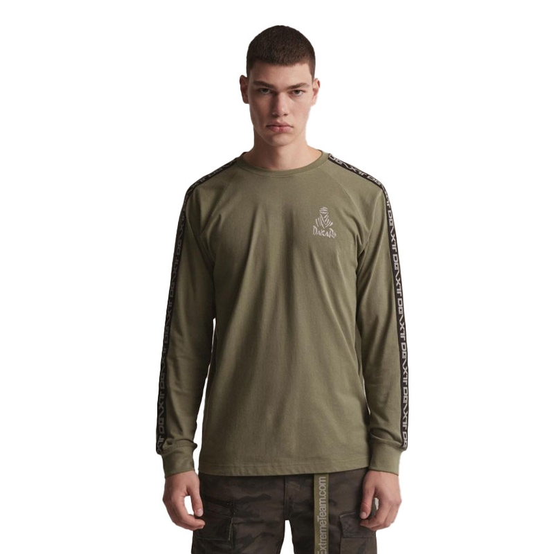 Pitkähihainen T-paita DAKAR DKR LG STRAP khaki