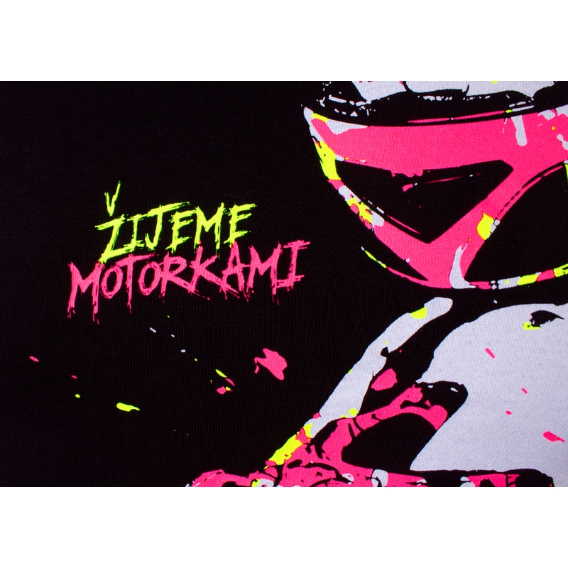Lasten tyttöjen t-paita MotoZem - Me elämme moottoripyörien kanssa