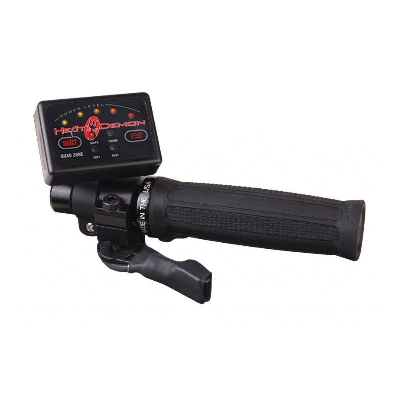 Lämmitetyt kahvat SYMTEC ATV Clamp On Quad Zone musta