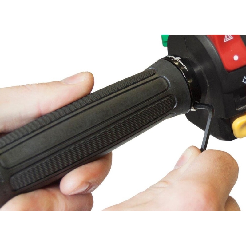 Lämmitetyt kahvat SYMTEC ATV Clamp On High/Low RR musta