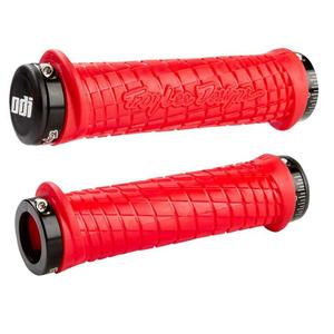 Kahvat ODI TROY LEE DESIGNS SIGNATURE ATV LOCK-ON punainen ja musta
