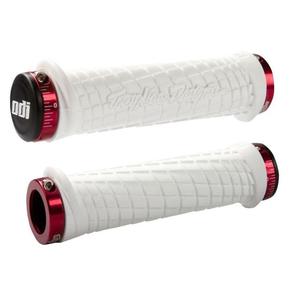 Kahvat ODI TROY LEE DESIGNS SIGNATURE ATV LOCK-ON valkoinen-punainen