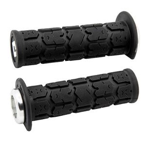 Kahvat ODI ROGUE ATV LOCK-ON V2.1 125mm musta-hopea