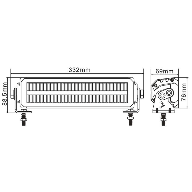 HAI LED-VALOPALKKI EU HOMOLOGOITU OSRAM 12", 60W