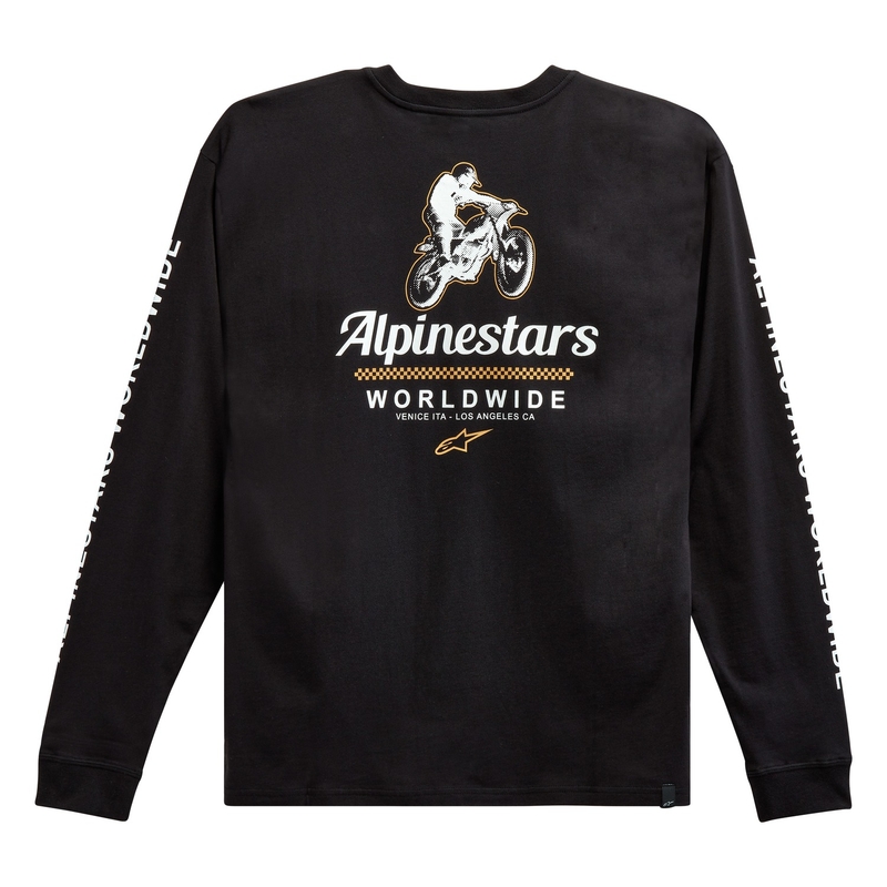 Triko Alpinestars Authenticated Tee černo-bílé