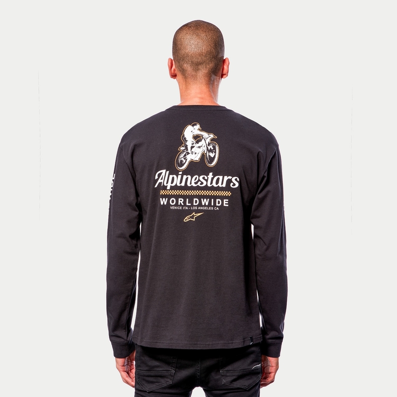 Triko Alpinestars Authenticated Tee černo-bílé