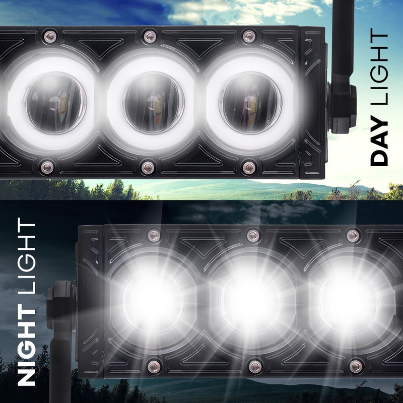 LED-valoramppi SHARK LED-valopalkki 17" HALO RINGILLÄ, CREE LED, 80W