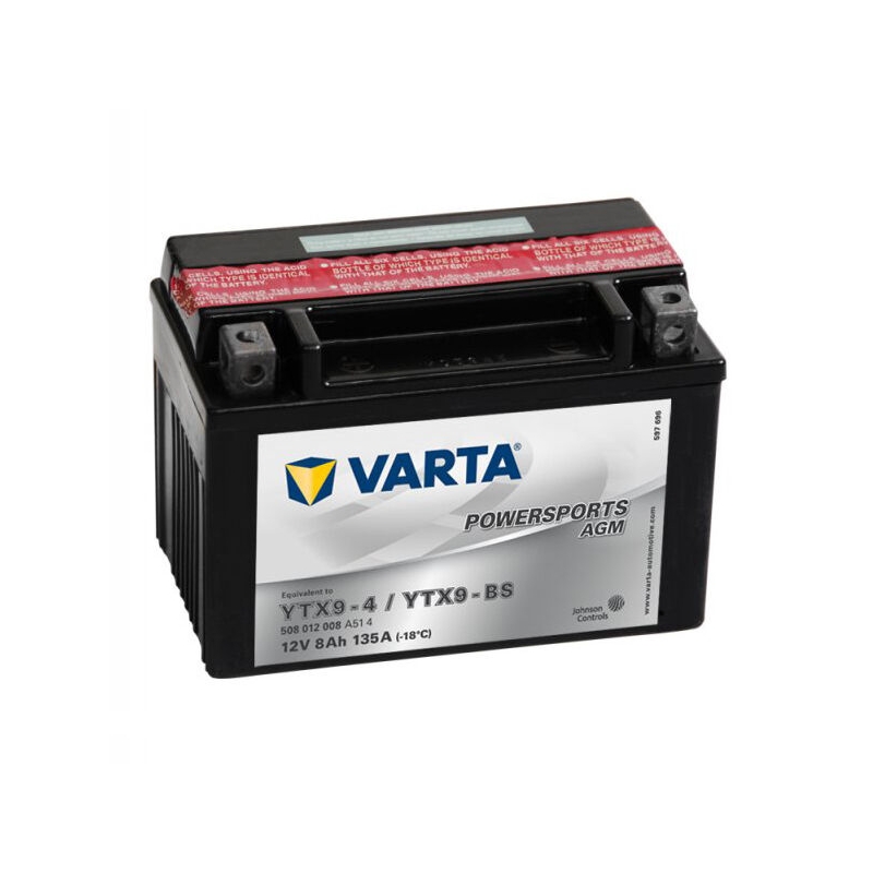Bezúdržbová baterie VARTA MOTO LF YTX9-4/YTX9-BS 12V/8AH