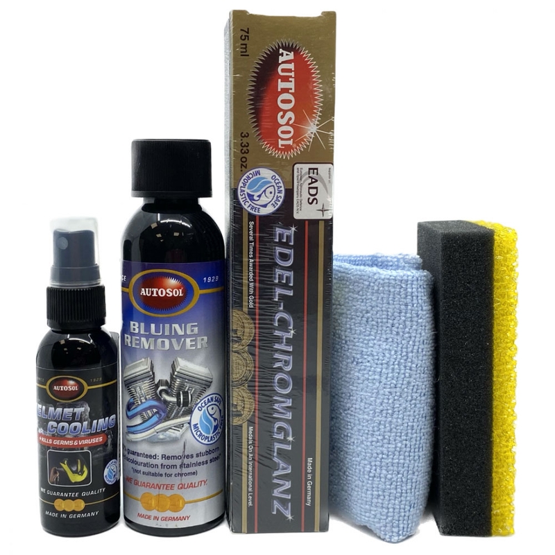 Autosol-lahjasetti moottoripyörän pakoputkille