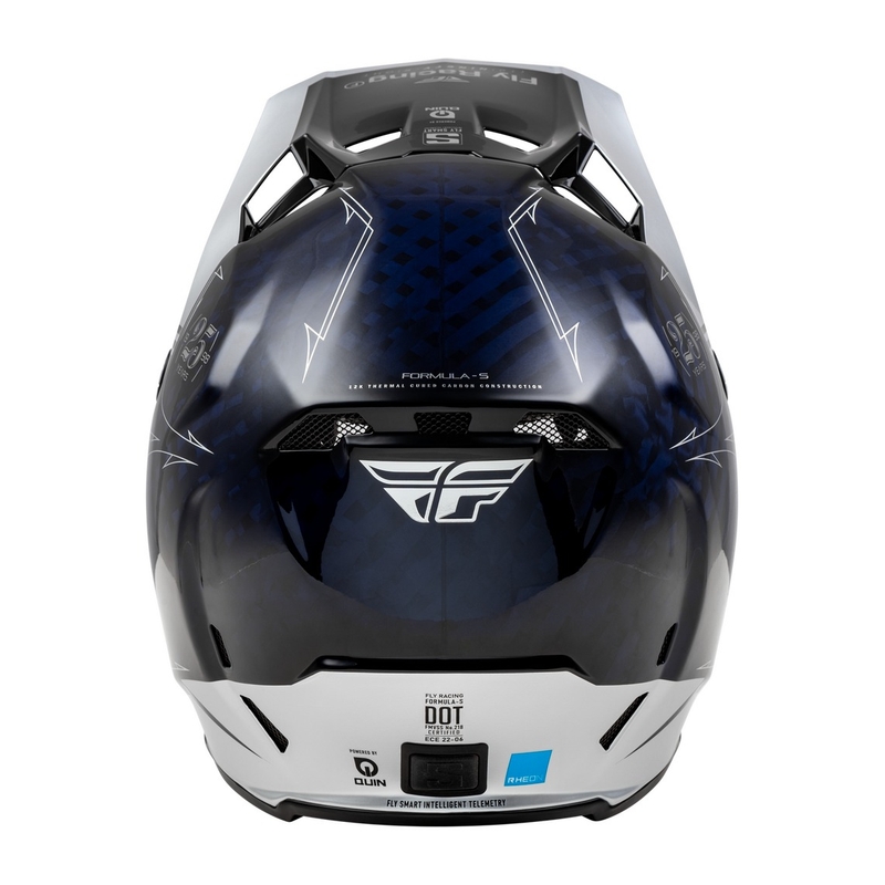 Motocross kypärä FLY Racing Formula S Carbon sininen-hopea